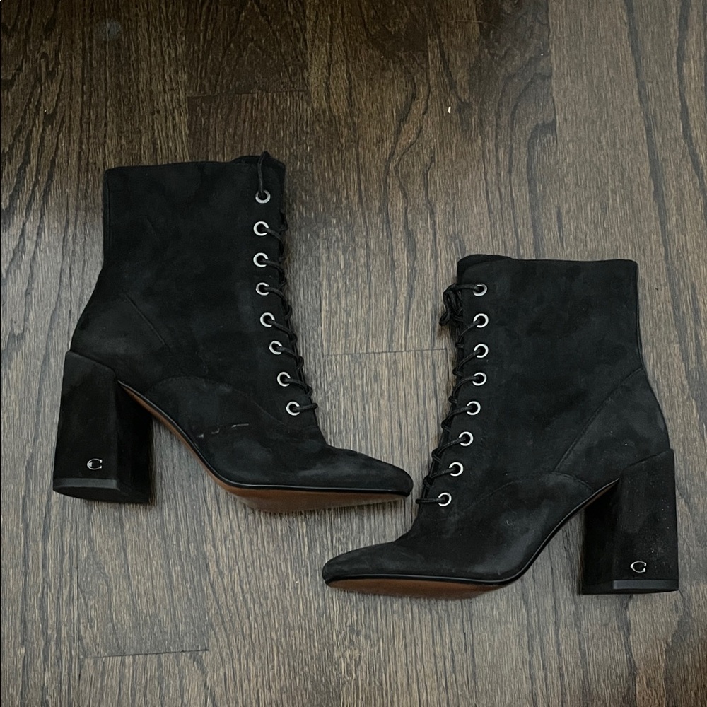 Coach  Black Ankle Boots
